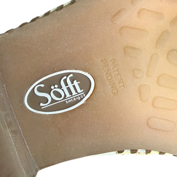 Sofft Nalanie Cream Leather Slip On Mule Sandals Women's Size 7.5 - Picture 6 of 7